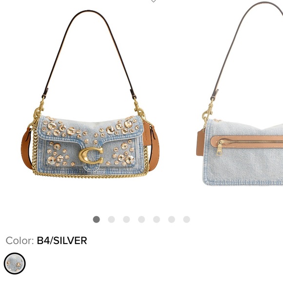 Coach Handbags - Coach Shabby denim crystal bag. Beautiful!!